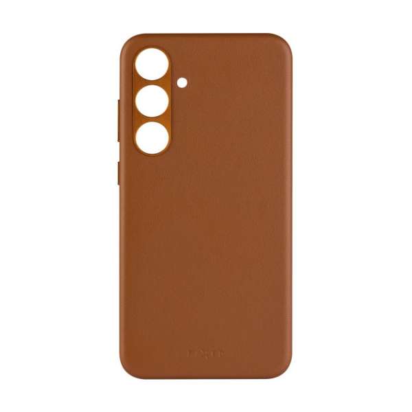 FIXED MagLeather valódi bőr telefontok Samsung Galaxy S24+ készülékhez, barna, FIXLM-1257-BRW