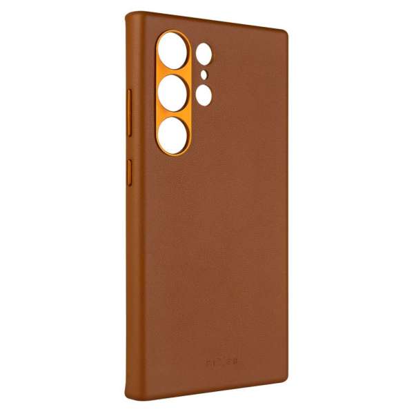 FIXED MagLeather valódi bőr telefontok Samsung Galaxy S24 Ultra készülékhez, barna, FIXLM-1258-BRW