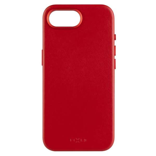 FIXED MagLeather telefontok MagSafe kompatibilis Apple iPhone 16e-hez, piros