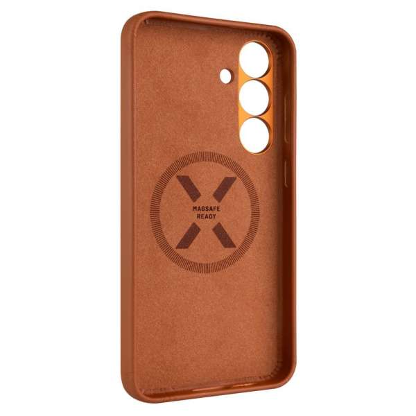 FIXED MagLeather telefontok Samsung Galaxy S25+-hoz, barna