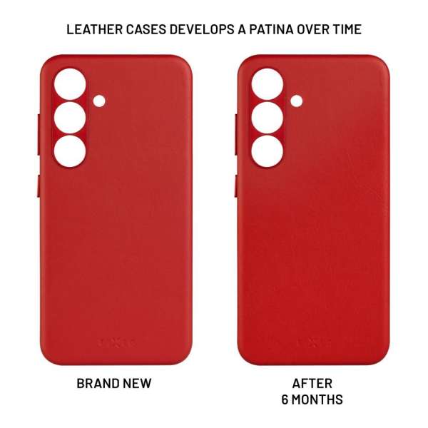 FIXED MagLeather telefontok Samsung Galaxy S25-höz, piros