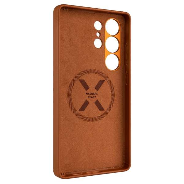 FIXED MagLeather telefontok Samsung Galaxy S25 Ultra-hoz, barna