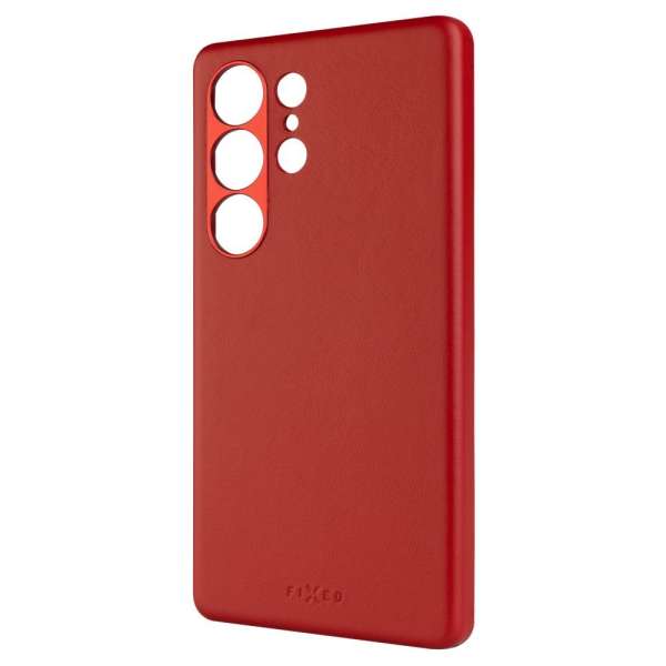 FIXED MagLeather valódi bőr telefontok Samsung Galaxy S25 Ultra készülékhez, piros