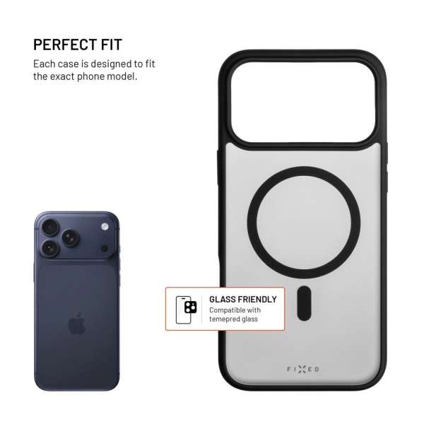 FIXED MagMisty case Apple iPhone 17 Pro Max készülékhez, fekete