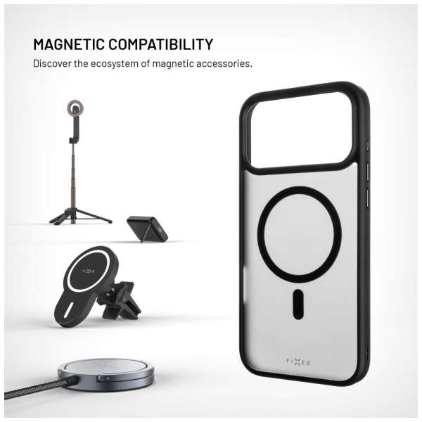 FIXED MagMisty case Apple iPhone 17 Pro Max készülékhez, fekete