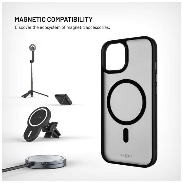 FIXED MagMisty telefontok Apple iPhone 13 Pro készülékhez, fekete