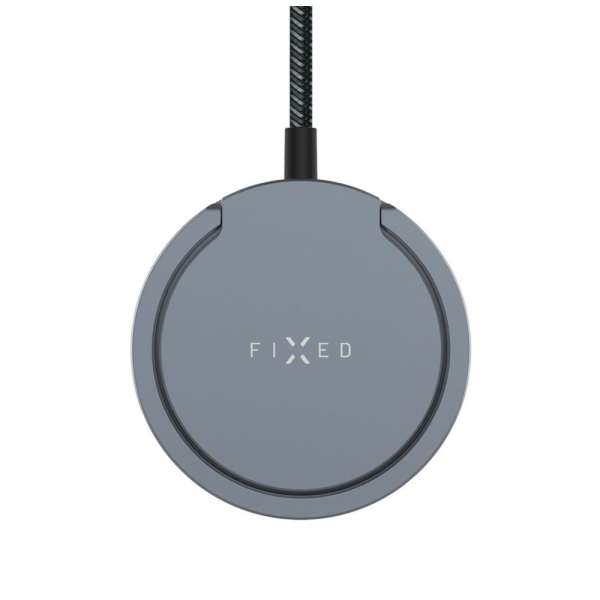 FIXED MagPad Qi2 vezeték nélküli töltő, MagSafe támogatás szürke