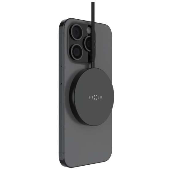 FIXED MagPad Slim Qi2 MagSafe Wireless töltő fekete