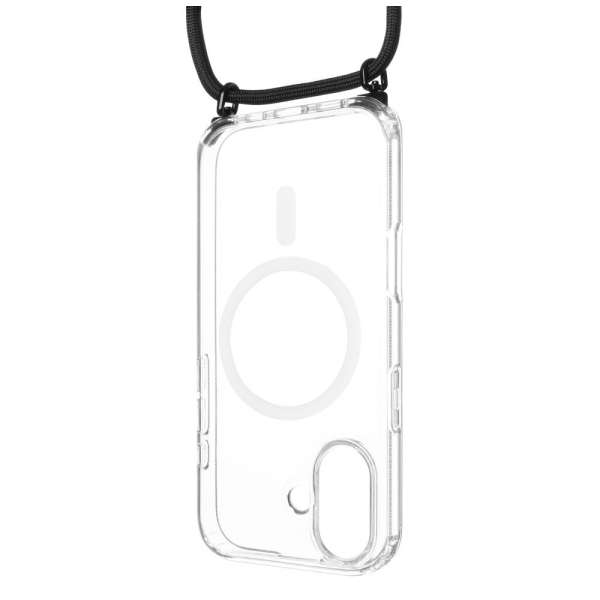 FIXED Nyakbaakasztható MagPure tok Apple iPhone 17 telefonhoz, fekete