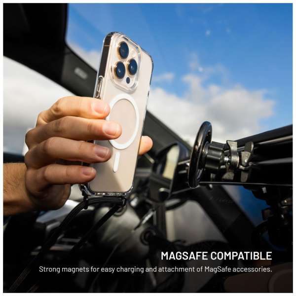 FIXED Nyakbaakasztható MagPure tok Apple iPhone 17 telefonhoz, fekete