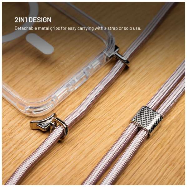 FIXED MagPure Neck tok Apple iPhone Air készülékhez, rózsaszín