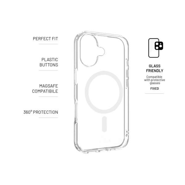 FIXED Magpure tok Apple iPhone 17 készülékhez, átlátszó