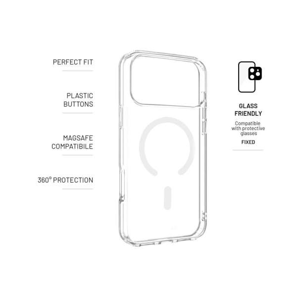 FIXED Magpure tok Apple iPhone 17 Pro Max készülékhez, átlátszó