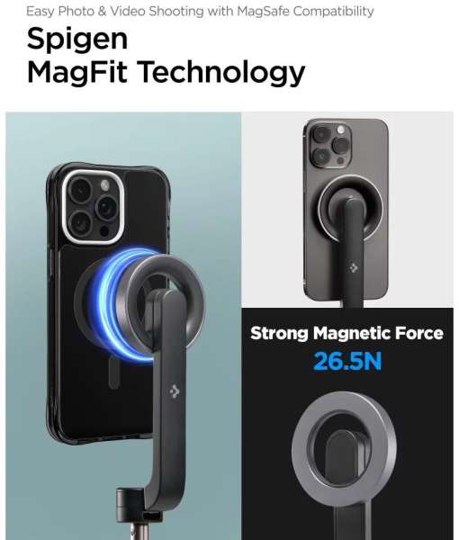 Spigen MagSafe Tripod Selfie Stick Black