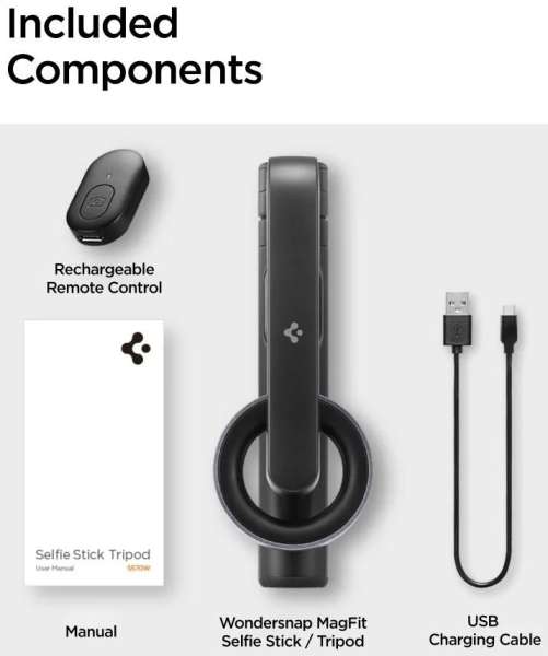 Spigen MagSafe Tripod Selfie Stick Black