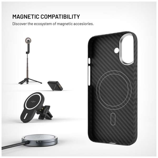 FIXED MagVelar tok Apple iPhone 17 készülékhez, fekete