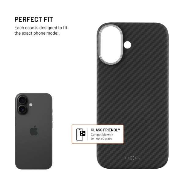 FIXED MagVelar tok Apple iPhone 17 készülékhez, fekete