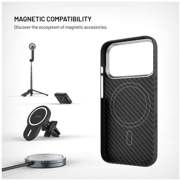 FIXED MagVelar tok Apple iPhone 17 Pro készülékhez, fekete