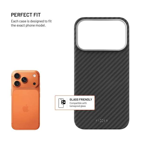 FIXED MagVelar tok Apple iPhone 17 Pro készülékhez, fekete