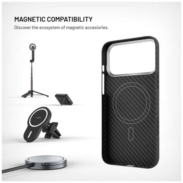 FIXED MagVelar tok Apple iPhone 17 Pro Max készülékhez, fekete