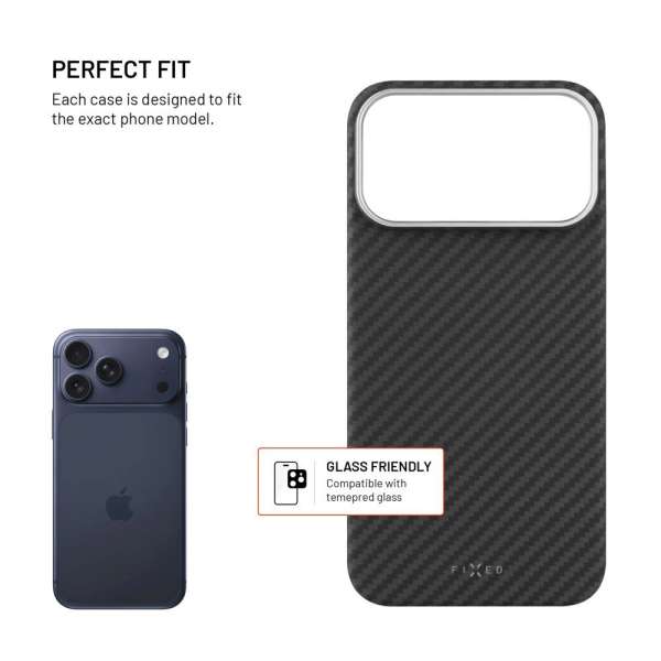 FIXED MagVelar tok Apple iPhone 17 Pro Max készülékhez, fekete