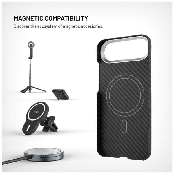 FIXED MagVelar tok Apple iPhone Air készülékhez, fekete