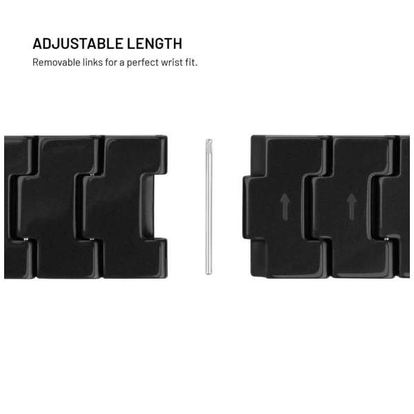FIXED szilikon óraszíj Quick Release 18mm készülékhez, fekete