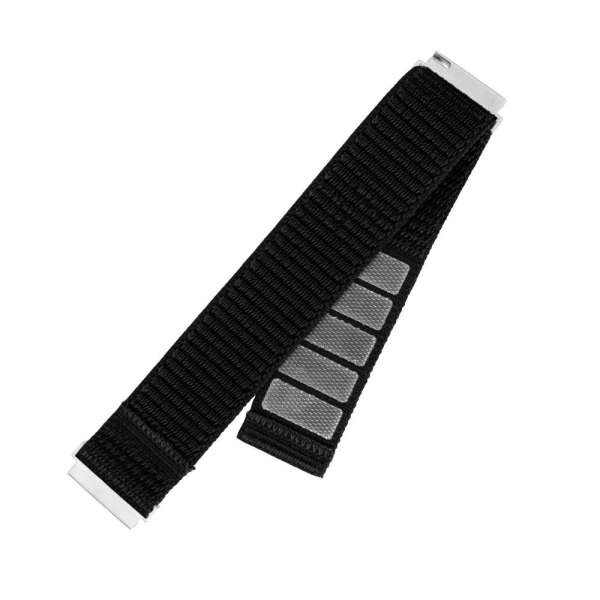 FIXED Nejlon sportos szíj gyorskioldóval 18mm okosórához, fekete színben