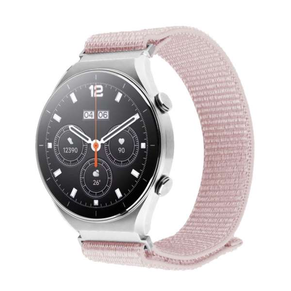 FIXED Nejlon sportos szíj gyorskioldóval 18mm okosórához, rose gold színben