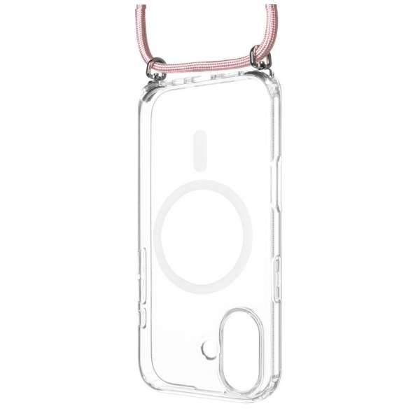 FIXED Nyakbaakasztható MagPure tok Apple iPhone 17 telefonhoz, rózsaszín