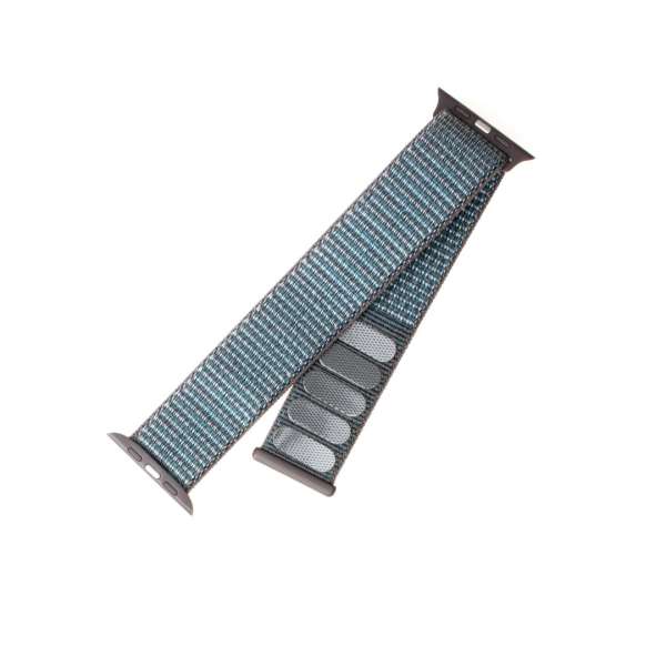 FIXED Nylon Strap for Apple Watch 38/40/41 mm, dark szürke, Okosóra kiegészítő