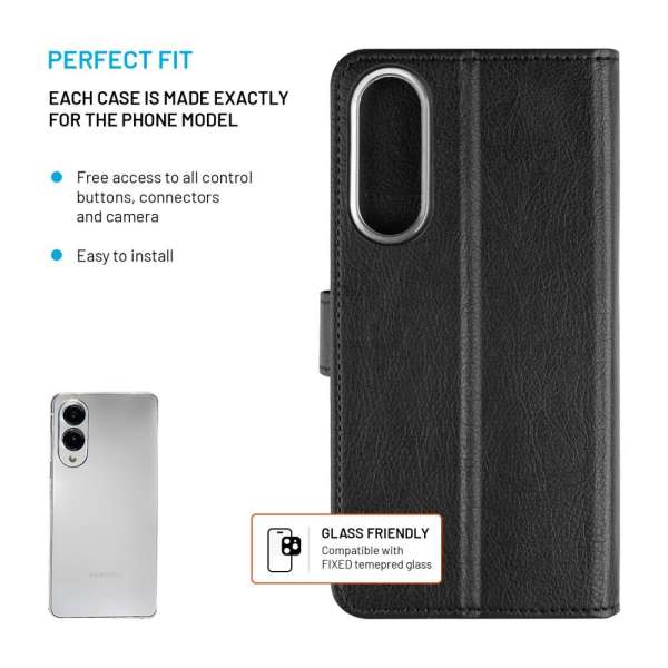 FIXED oldalra nyíló telefontok Samsung Galaxy S25 Edge 5G, fekete