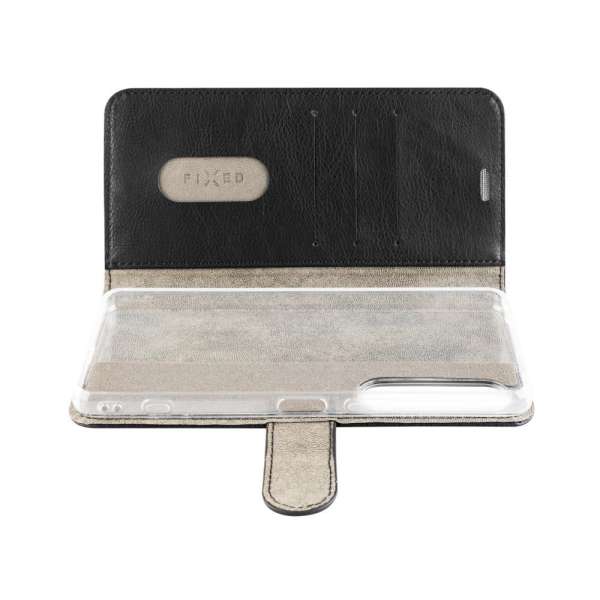 FIXED Opus oldalra nyíló telefontok műbőr Sony Xperia 1 VI fekete FIXOP3-1339-BK