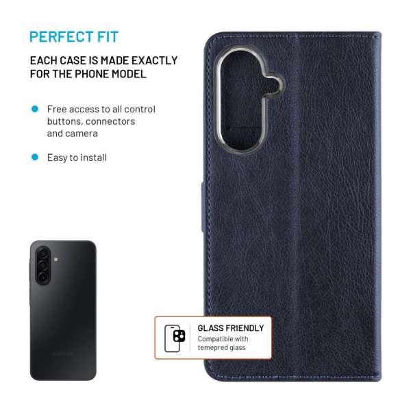 FIXED Opus oldalra nyíló telefontok Samsung Galaxy A17 4G/5G, kék