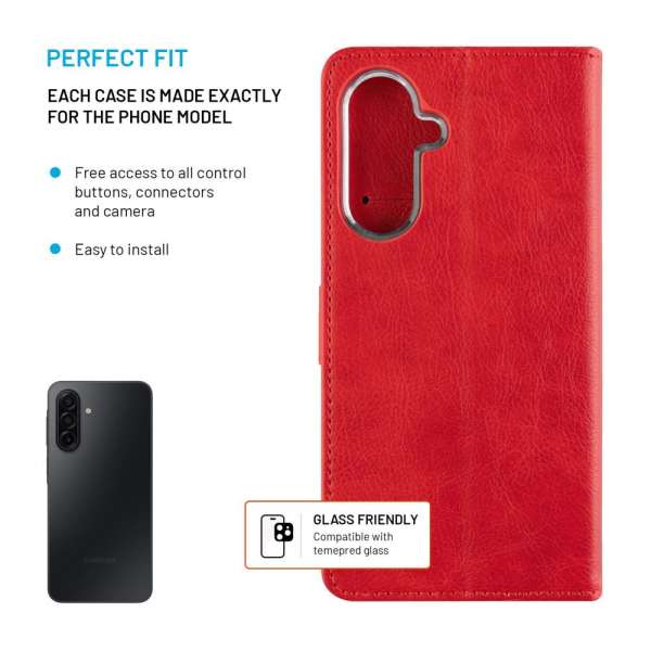 FIXED Opus oldalra nyíló telefontok Samsung Galaxy A17 4G/5G, piros