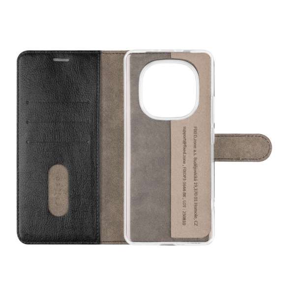 FIXED Opus oldalra nyíló telefontok Xiaomi Redmi Note 15 5G/POCO M8 5G készülékhez, fekete