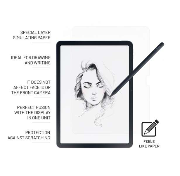 FIXED PaperGlass edzett üveg képernyő védő fólia Apple iPad Pro 13" (2024)-hez, papír felületét utánozza