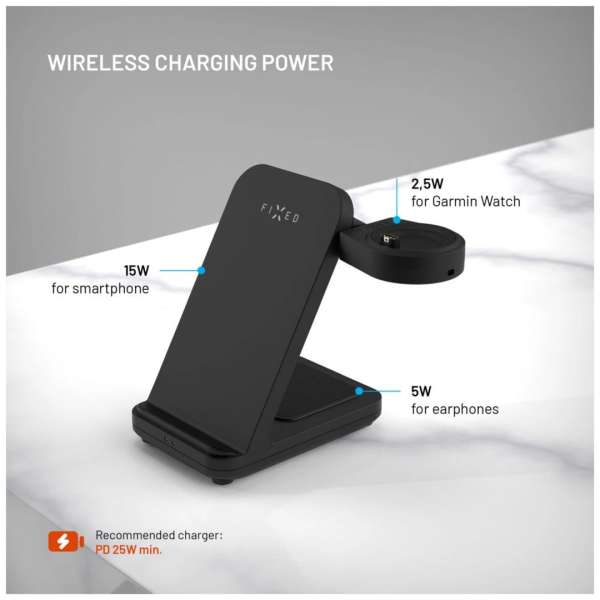 FIXED Powerstation for Garmin Black
