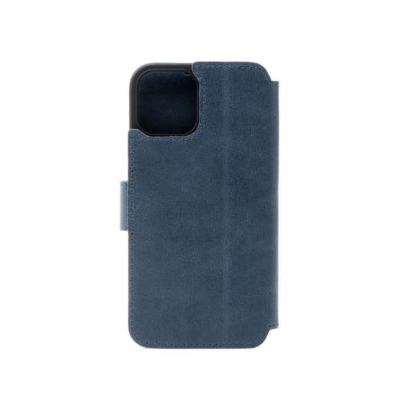 FIXED ProFit oldalra nyíló valódi bőr telefontok Apple iPhone 15 Plus-hoz, kék