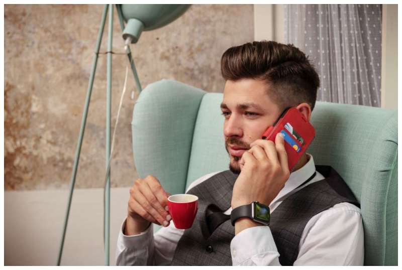 FIXED ProFit oldalranyíló telefontok a Samsung Galaxy S24+ készülékhez, piros FIXPFIT2-1257-RD