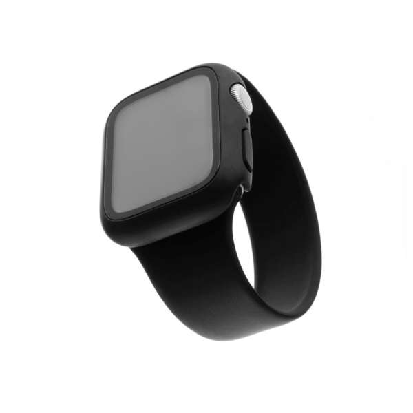FIXED Pure+ védőtok edzett üveggel Apple Watch 40 mm-hez, fekete