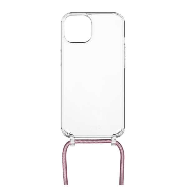 FIXED Pure Neck tok Apple iPhone 15 Plus telefonhoz, rózsaszín