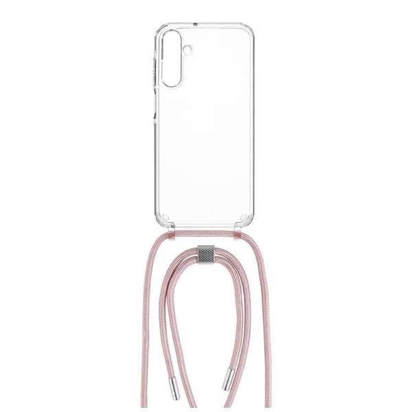 FIXED Pure Neck nyakba akasztahtó TPU gél tok Samsung Galaxy A15/A15 5G Pink FIXPUN-1259-PI