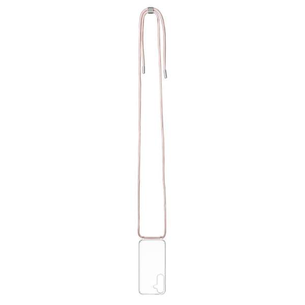FIXED Pure Neck nyakba akasztahtó TPU gél tok  Samsung Galaxy S25 rózsaszín