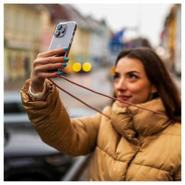 FIXED Pure Neck nyakba akasztahtó TPU gél tok  Samsung Galaxy S25+ rózsaszín