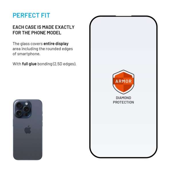 FIXED Rendkívül tartós edzett üveg Samsung Galaxy S26 Ultra készülékhez, fekete