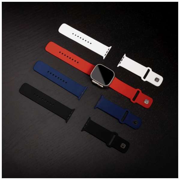 FIXED Sporty szilikon szíj az Apple Watch Ultra 49mm-es okosórákhoz , kék