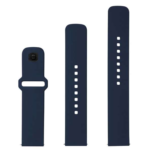 FIXED univerzális szilikon óraszíj készlet, gyors kioldás, 20mm-es okosórákhoz, kék FIXSST2-22MM-BL