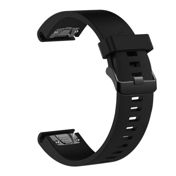 FIXED Szilikon szíj Garmin QuickFit okosórához 20mm, fekete