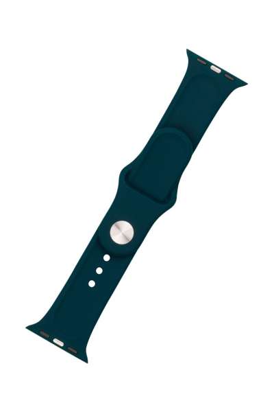 FIXED szilikon sportos óraszíj Apple Watch 42/44/45 mm-es okosórához, sötétzöld FIXSST-434-DRGRE